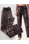 Viskon Leopar Desenli Kadın Pijama Altı - Ayakta Görünüm | Linay Butik Viskon Leopar Desenli Kadın Pijama Altı - Ayakta Görünüm | Linay Butik Kadın Ev Giyimi